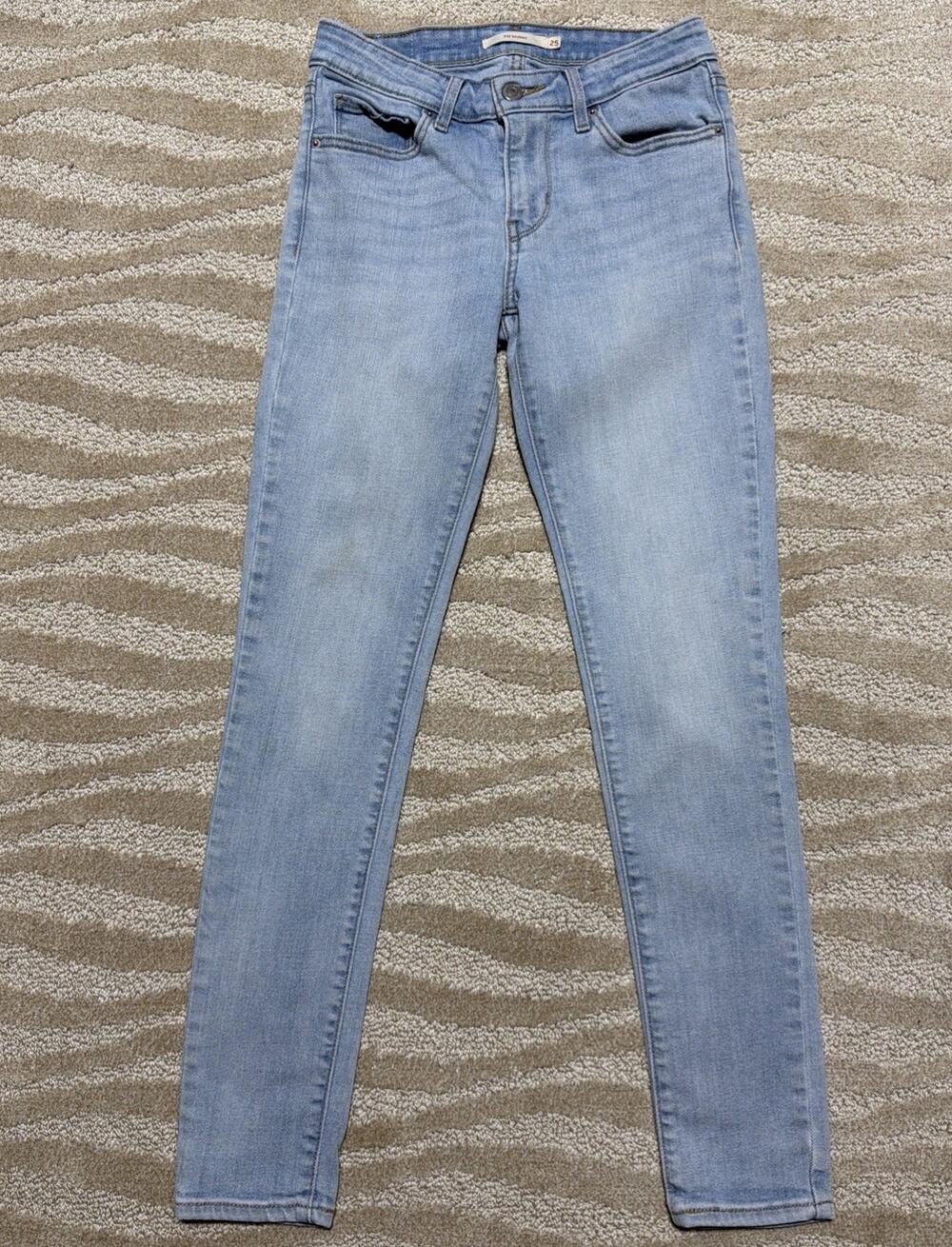 Levi's 711 Skinny Jeans Womens Light Wash Size 25